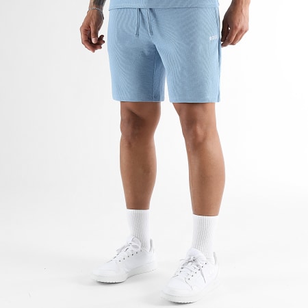 BOSS - Set T-Shirt und Jogging-Short Waffel 50535891 50535884 Hellblau